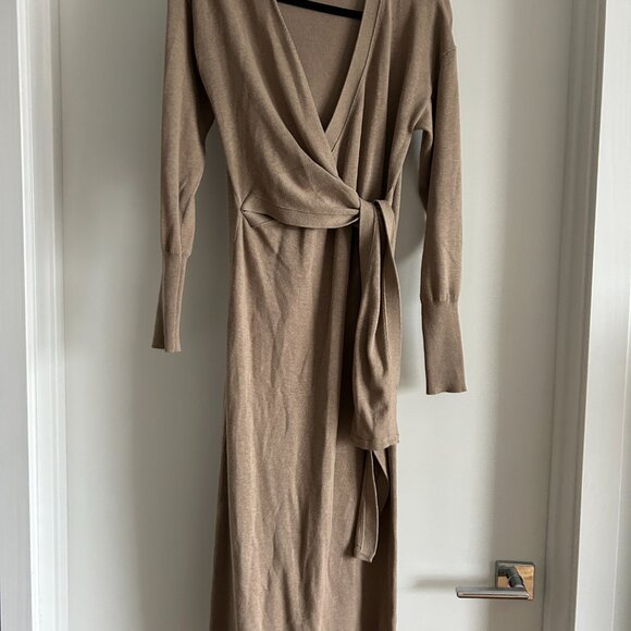 Modern Citizen Linden Front Wrap Sweater Dress - Picture 3 of 6